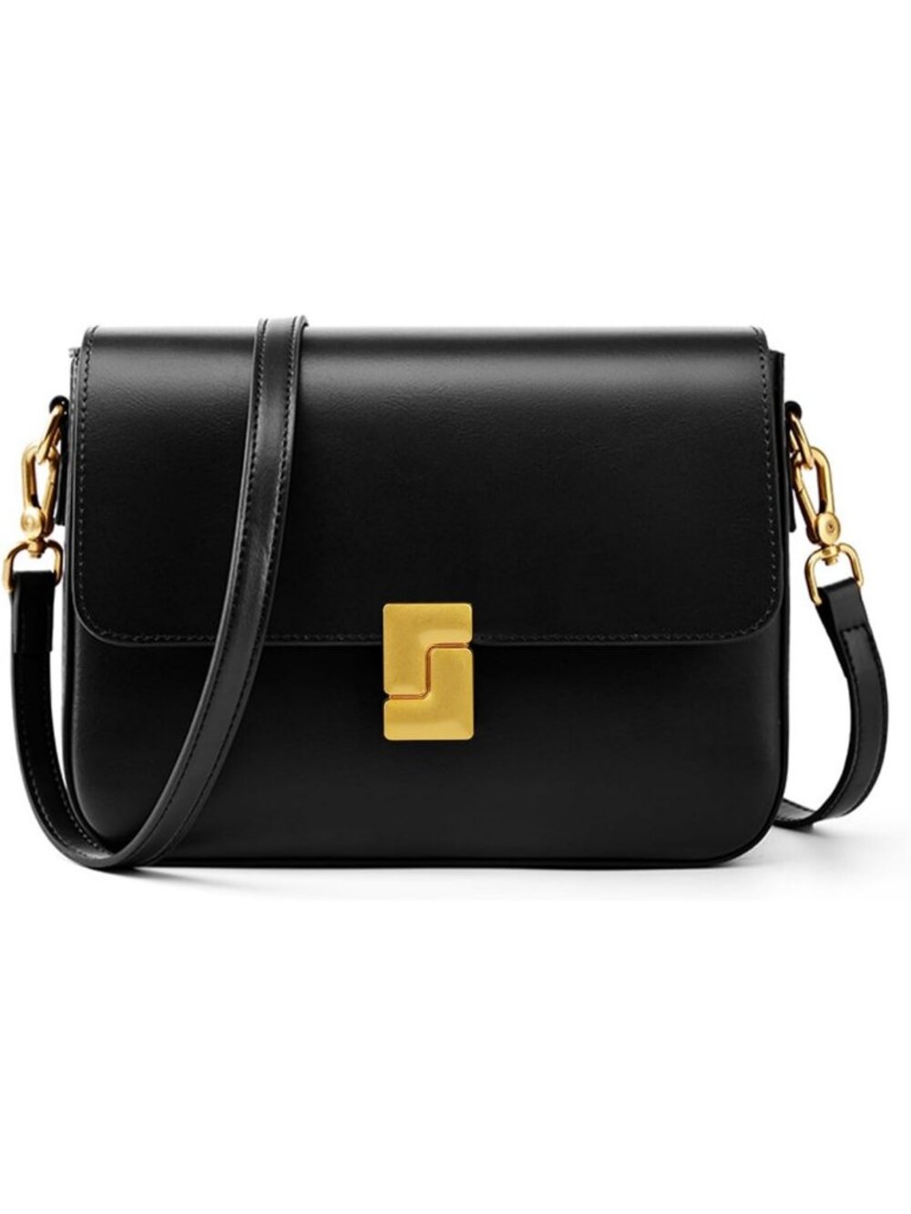 Stylish Genuine Leather Crossbody Shoulder Bag - Chic Handbag for Women